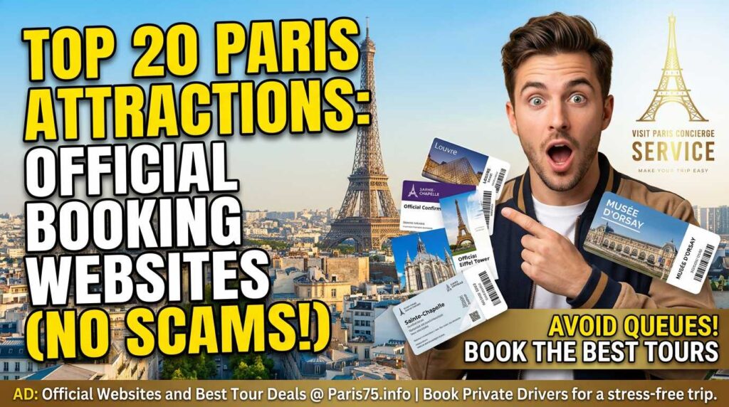 official websites to book paris attractions