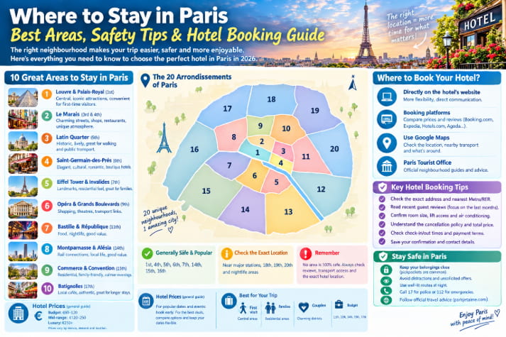 Where to Book a Hotel in Paris: The Safest Areas to Stay